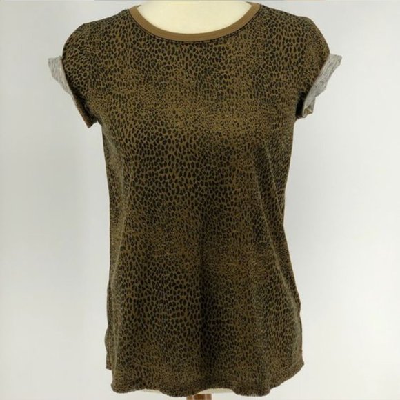 Free People We the Free Clare Tee in Leopord NWOT - Picture 6 of 7